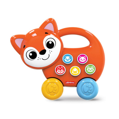 Игрушка Лисенок Зверята-каталочки Азбукварик